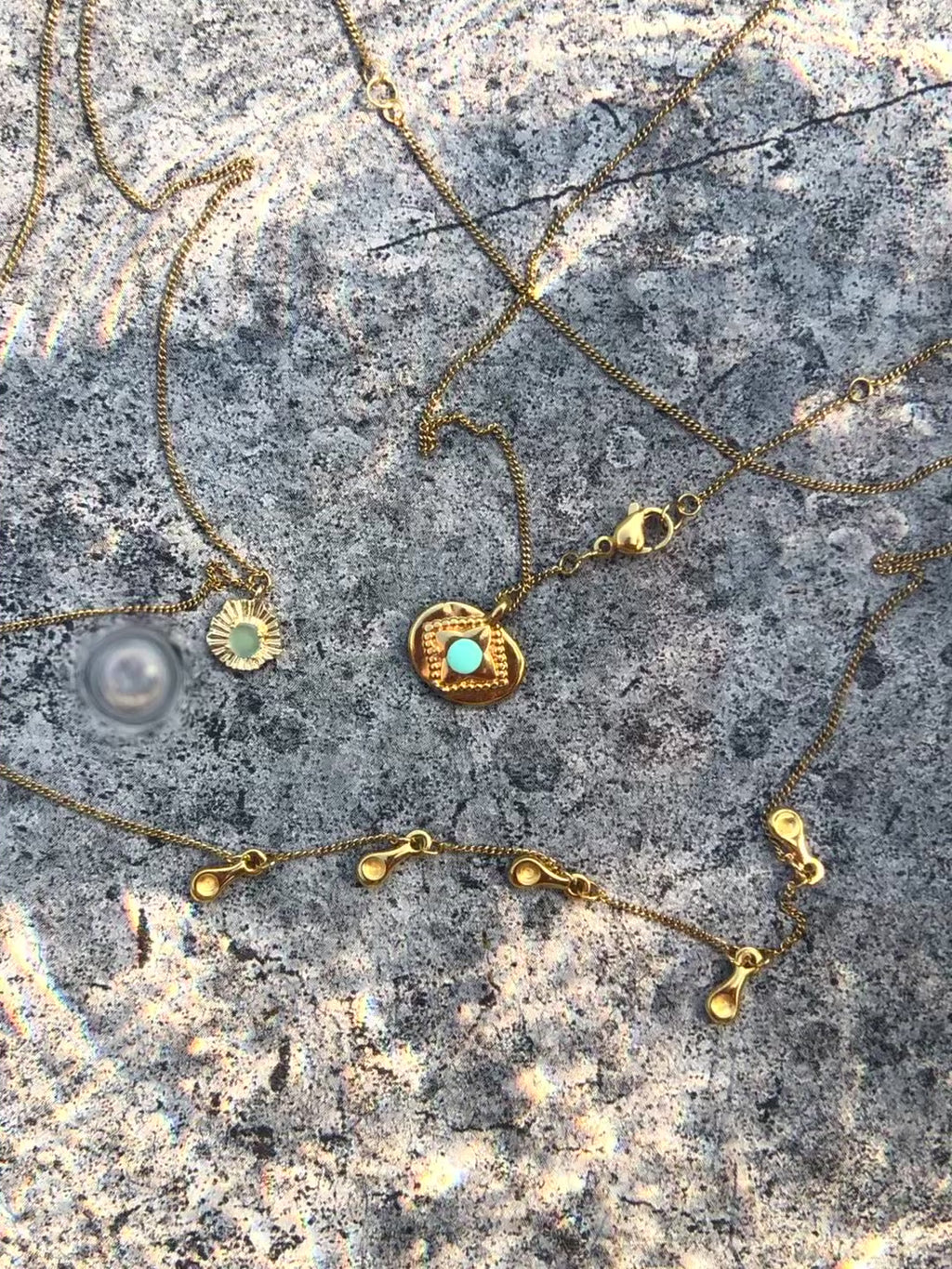 Coin Turquoise Pendant